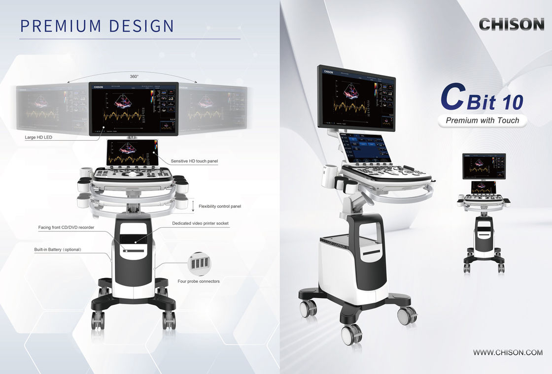 دستگاه اولتراسوند Chison CBit 10 دارای تاییدیه CE با مانیتور LED 23.8 اینچی