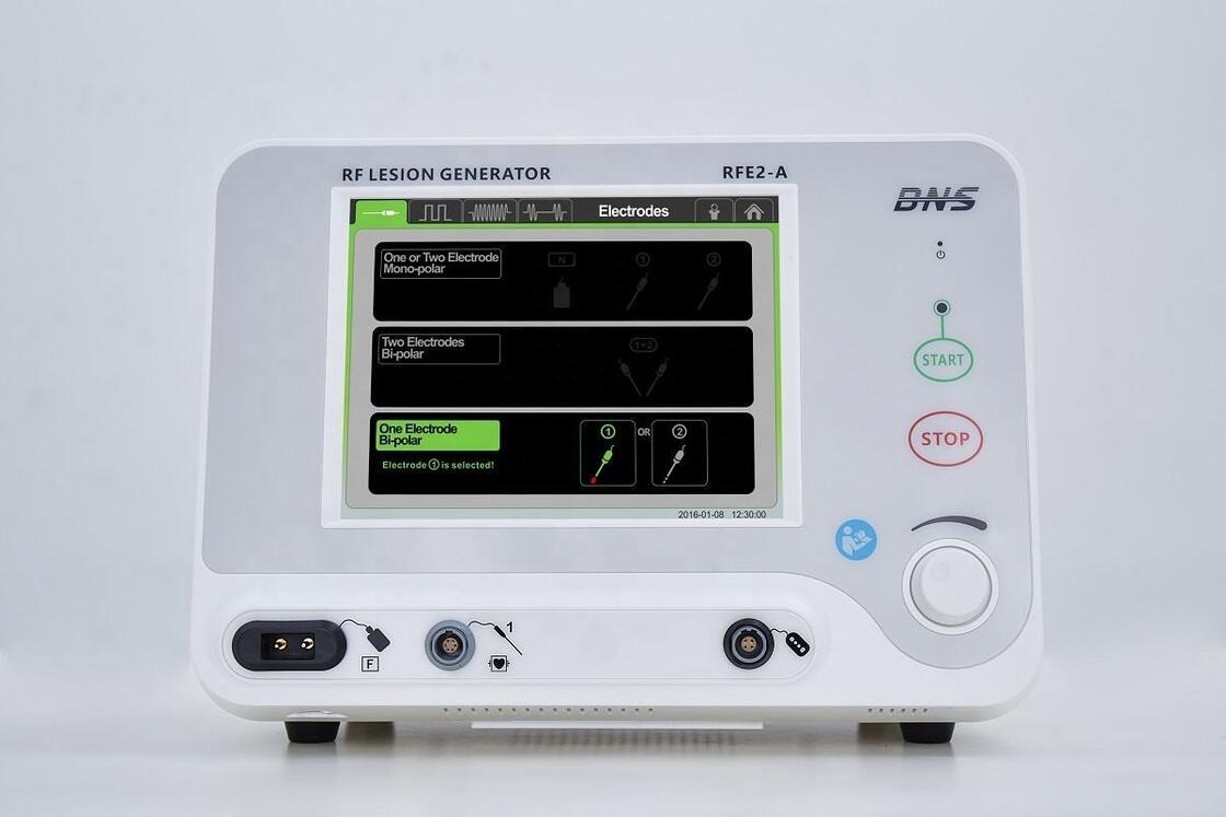 1-channel RF Lesion Generator with MDR CE for Pain Management featuring Impedance Monitoring and Thermal Radiofrequency Modes